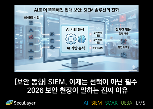 [IT Trend] SIEM: Now a Necessity, Not an Option - The Real Reasons from the 2026 Security Landscape